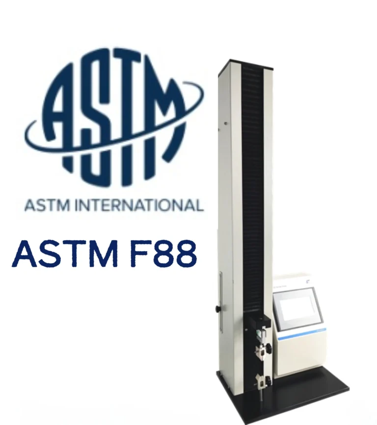 The plastic tensile strength test about ASTM F88.