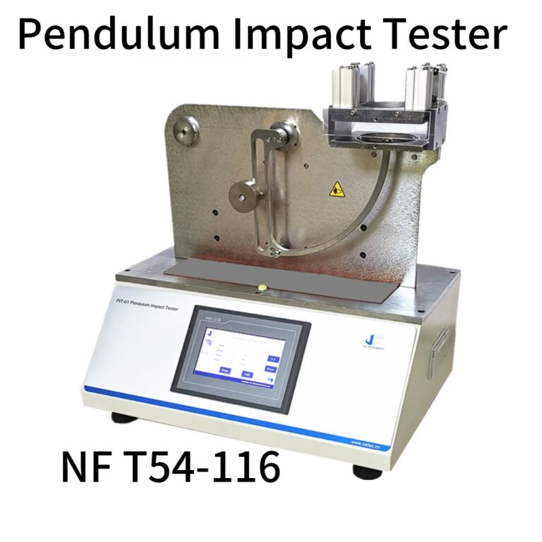 NF T54-116 standard withfilm pendulum impact tester.