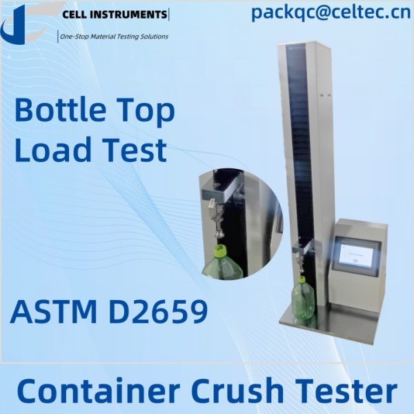 01 konténer nyomós teszter ASTM D2659 nyomóvizsgáló palack felső terhelési tesztje 01 konténer nyomós teszter ASTM D2659 nyomóvizsgáló palack felső terhelési tesztje