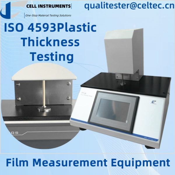 4 أجهزة قياس الفيلم جهاز اختبار سمك البلاستيك ISO 4593 جهاز قياس سمك البلاستيك ISO 4593