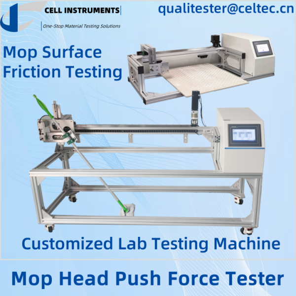 5 Mop Head Push Force Test, Mop Surface Friction Test