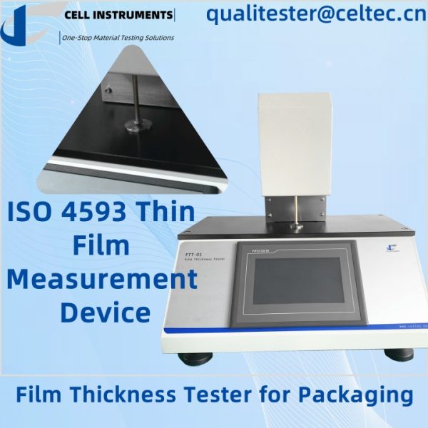 film thickness tester for packaging ISO 4593 thin film measurement device accurate film thickness testing