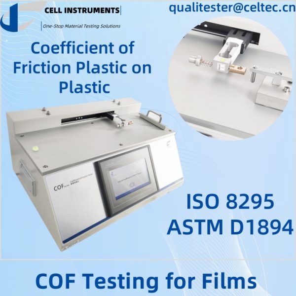 ASTM D1894 Δοκιμή COF για φιλμ συντελεστής τριβής πλαστικού σε πλαστικό ISO 8295 ASTM D1894 Δοκιμή COF για φιλμ συντελεστής τριβής πλαστικού σε πλαστικό ISO 8295