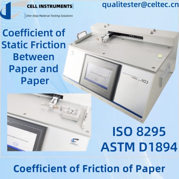ASTM D1894 Coefficient of Friction of Paper ISO 8295 Coefficient of Static Friction Between Paper and Paper ASTM D1894 Coefficient of Friction of Paper ISO 8295 Coefficient of Static Friction Between Paper and Paper