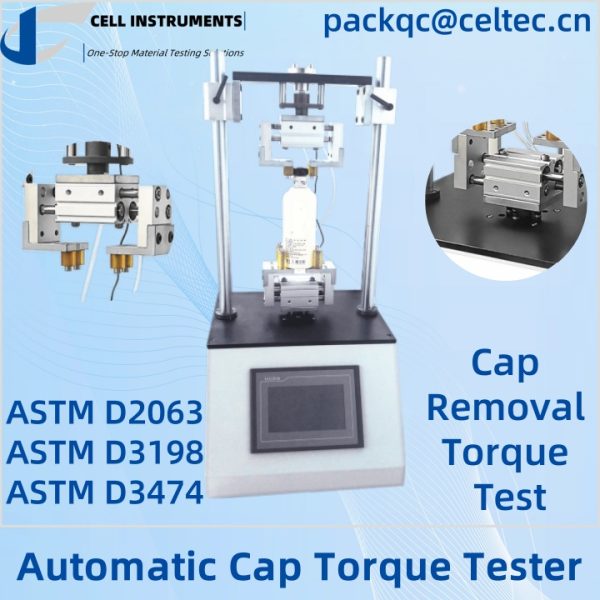 Testeur de couple de serrage automatique du bouchon ASTM D3198 Test de couple de retrait du bouchon ASTM D3474 ASTM D2063