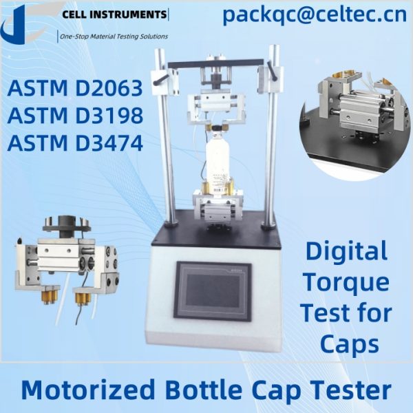 ASTM D3198 בודק פקקים ממונע ASTM D3474 מבחן מומנט דיגיטלי עבור פקקים ASTM D2063 ASTM D3198 בודק פקקים ממונע ASTM D3474 מבחן מומנט דיגיטלי עבור פקקים ASTM D2063