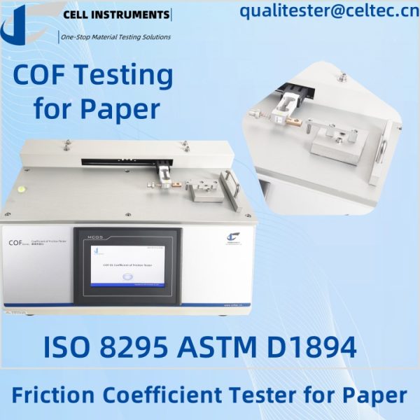 ISO 8295 Δοκιμή συντελεστή τριβής για χαρτί ASTM D1894 Δοκιμή COF για χαρτί ISO 8295 Δοκιμή συντελεστή τριβής για χαρτί ASTM D1894 Δοκιμή COF για χαρτί