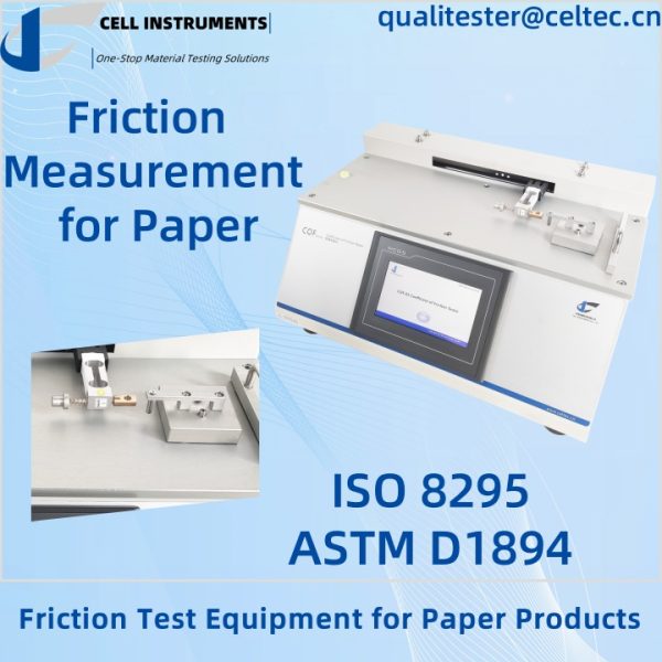 ISO 8295 Εξοπλισμός δοκιμής τριβής για χάρτινα προϊόντα Μέτρηση τριβής για χαρτί ASTM D1894 ISO 8295 Εξοπλισμός δοκιμής τριβής για χάρτινα προϊόντα Μέτρηση τριβής για χαρτί ASTM D1894