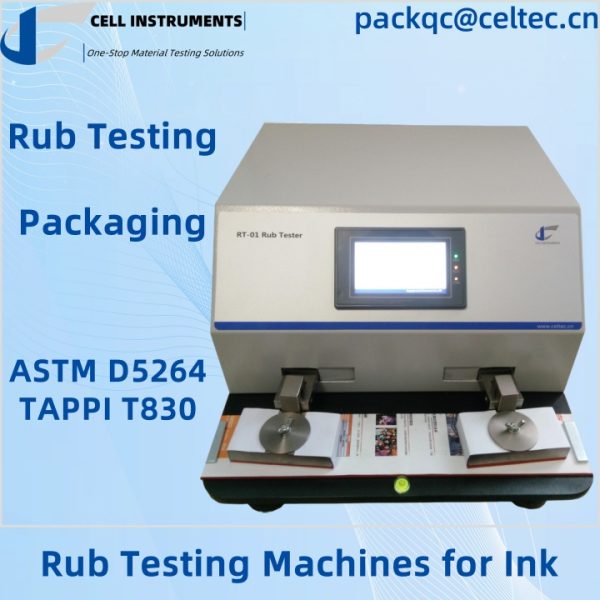 rub testing machines for ink rub testing packaging ASTM D5264 TAPPI T830